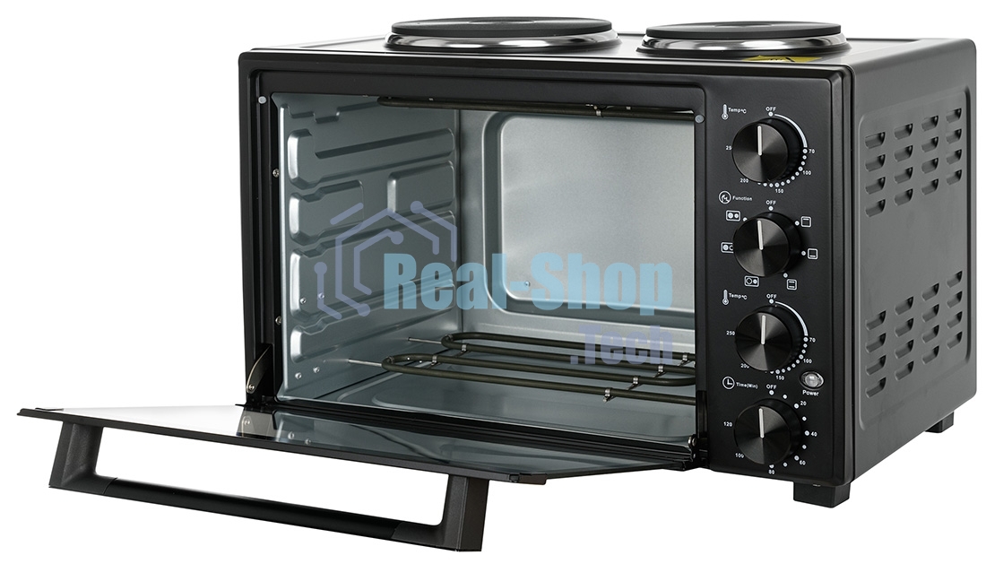 Мини-печь Kraft KFC-MOHP 380 HBL 38 л, 1600 Вт, черный