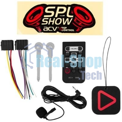 Автомагнитола ACV ADX-905BM, 1 DIN, Bluetooth, USB Type-A, AUX, пульт ДУ