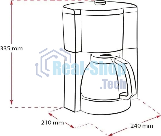 Кофеварка капельная Melitta Look V Therm Timer Black Filter черный/нержавеющая сталь, исп. кофе - молотый, 1.25 л, 1000 Вт