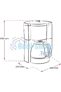 Кофеварка капельная Melitta Look V Therm Timer Black Filter черный/нержавеющая сталь, исп. кофе - молотый, 1.25 л, 1000 Вт