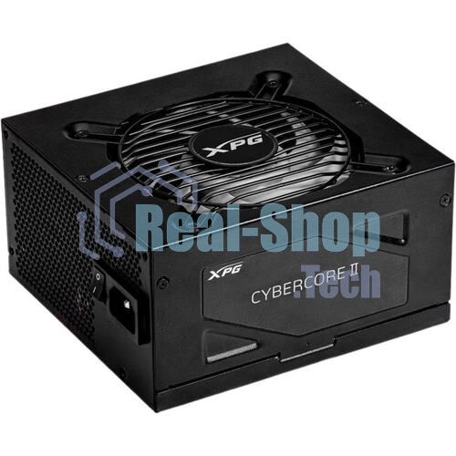 Блок питания ADATA XPG CYBERCORE II 1000W (CYBERCOREII1000P-BKCEU), 1000Вт, 80 PLUS Platinum, 120мм, модульный, черный