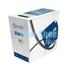 Кабель витая пара UTP 5bites US6575-305A, бухта 305м, Cat.6, 4 пары, одножильный, 23awg, 4X2X1/0.50, CCA/PVC/BLUE