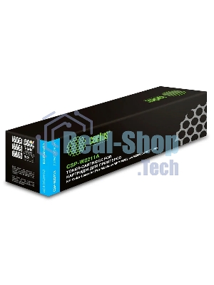 Картридж лазерный Cactus CSP-W2211A голубой (1250 стр.) для HP M255/MFP M282/M283