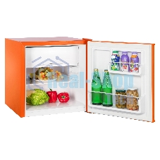 Холодильник Nordfrost NR 402 Or оранжевый однокамерный 49/11 л морозилка сверху, капельная система