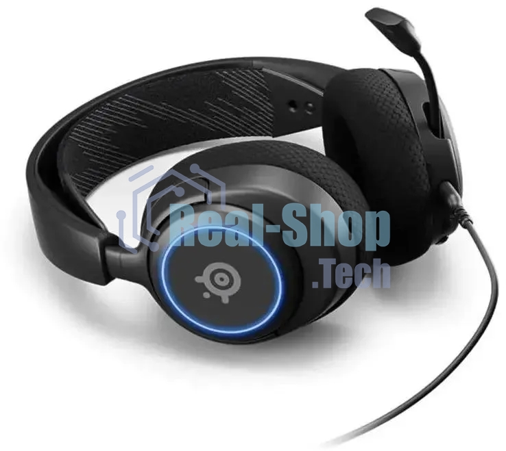 Гарнитура проводная с микрофоном Steelseries Arctis Nova 3 черный 1.2м накладные оголовье (61631)