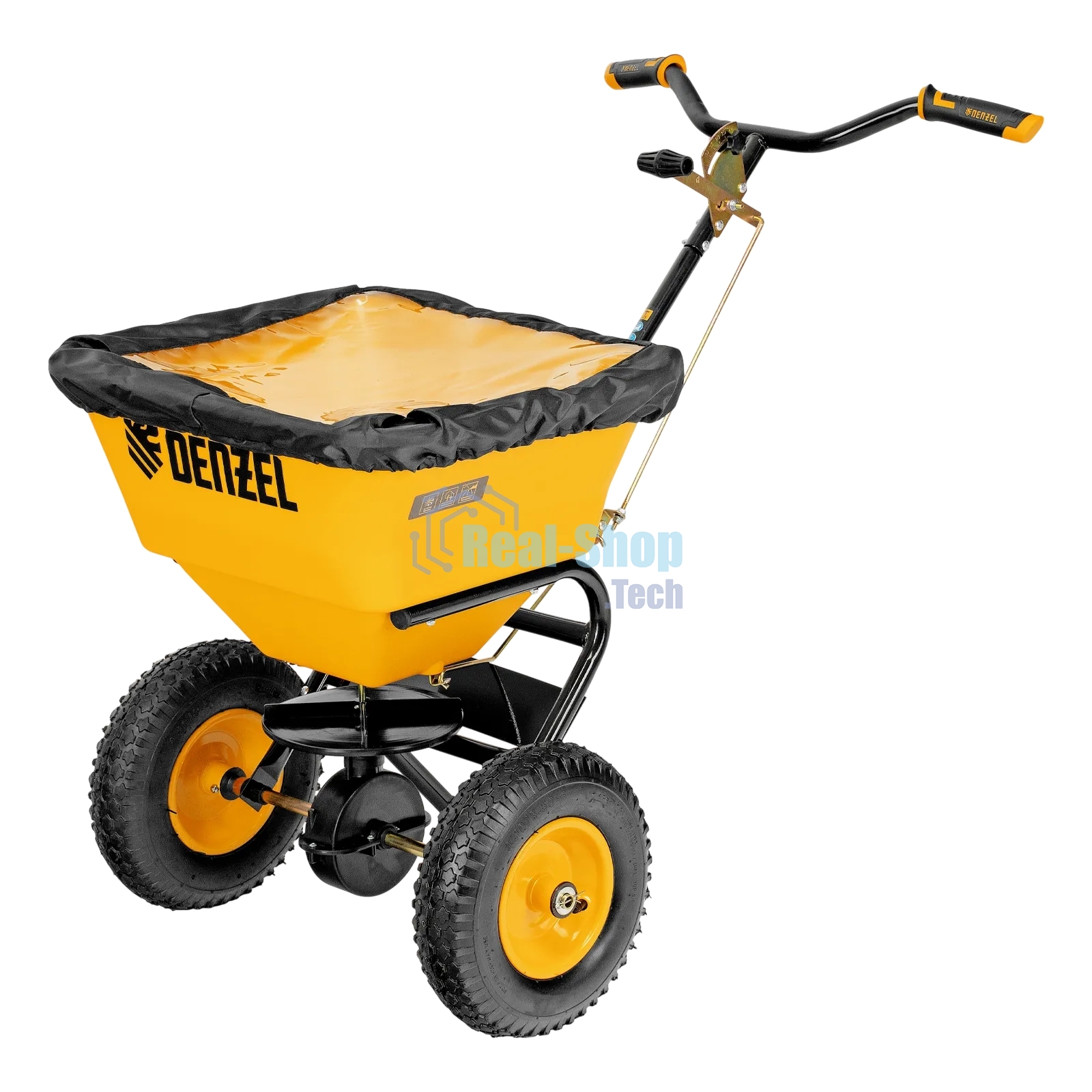 Механическая сеялка на колесах Denzel 45 л