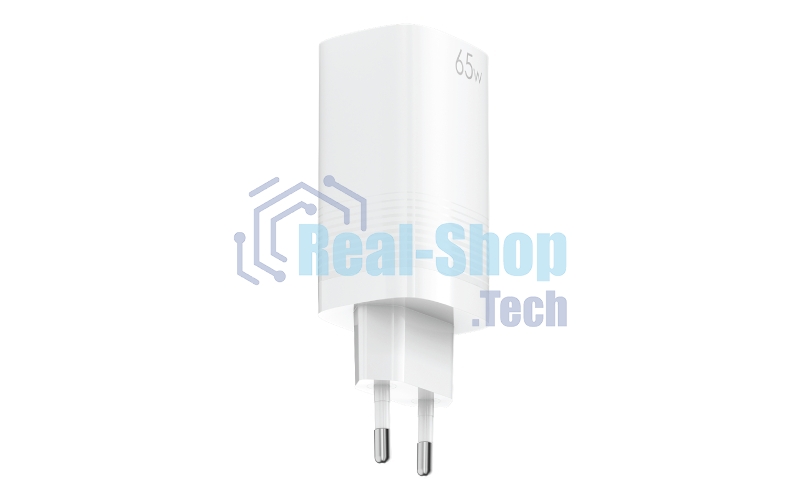 Сетевое зарядное устройство OLMIO 2Type-C/USB, 65W, 6A, QuickCharge3.0, PowerDelivery3.0, GAN