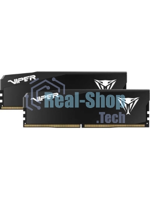 Оперативная память Patriot Viper Elite 5 Ultra, DDR5, 64GB (2x32GB), 6000 MHz, CL28, с радиатором, чёрный