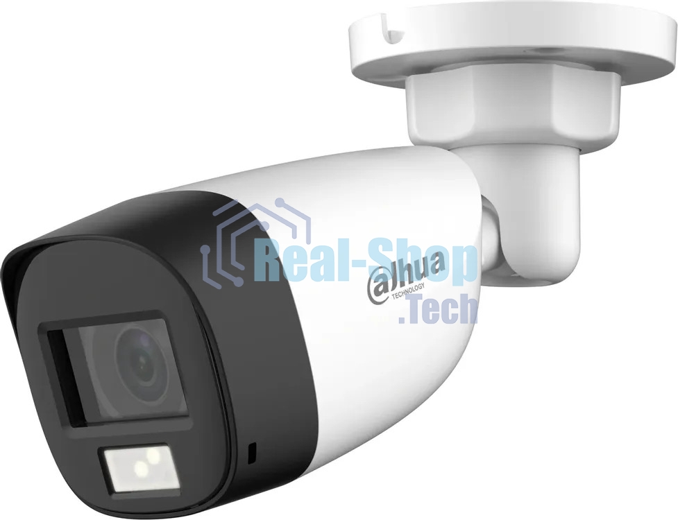 Камера видеонаблюдения Dahua DH-HAC-HFW1200CLP-IL-A-0360B-S6, HDCVI, 2 Мп, 3.6 мм, белая