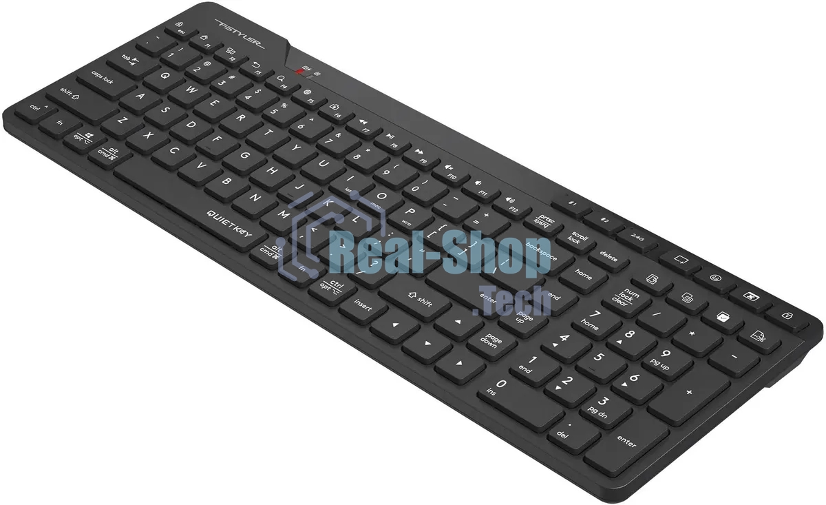 Клавиатура A4Tech FBK27C AS беспроводная, Bluetooth, радиоканал, чёрный