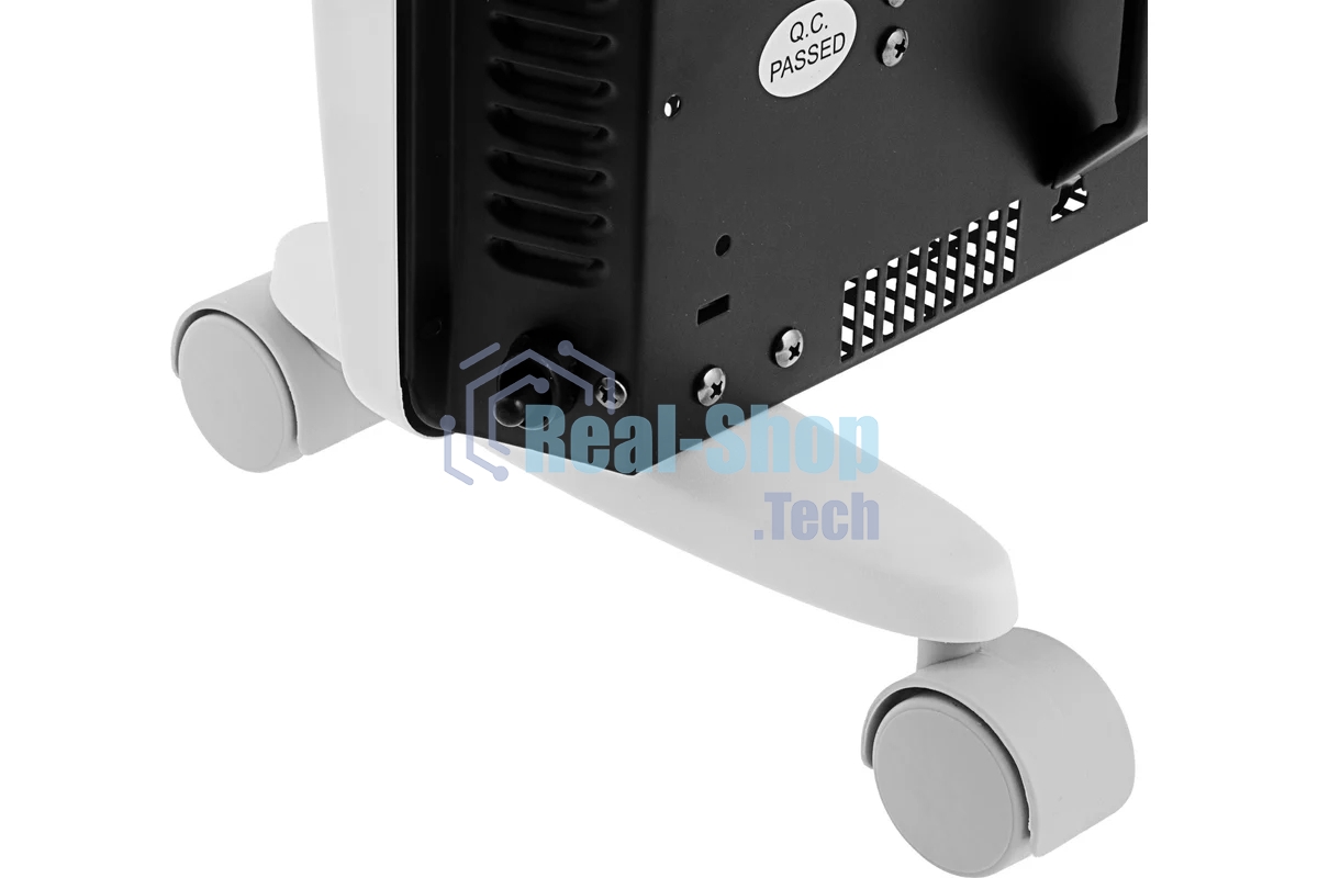 Конвектор гибридный Denzel HybridX-1500 белый, 1500 Вт, 25 м2, термостат, дисплей