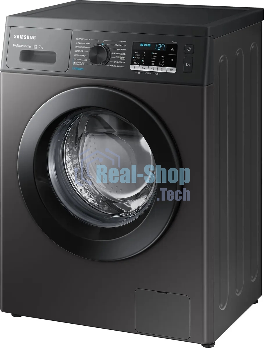 Стиральная машина Samsung WW70AG5S20CXLP нержавеющая сталь, загрузка фронтальная 7 кг, 1200 об/мин, класс: A