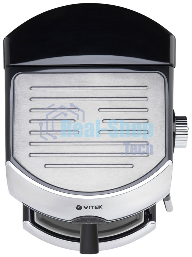 Кофеварка рожковая Vitek VT-1507 серебристый/черный, исп. кофе - молотый, 1.5 л, 1050 Вт, 15 Бар.