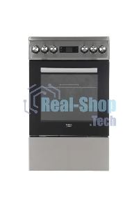 Плита электрическая Beko FSM57300GX черный, конфорок 4 шт, духовка 55 л, 50 см x 85 см x 60 см