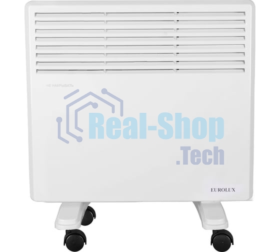 Конвектор Eurolux ОК-EU-1000, белый, 1000 Вт, 15 м2, термостат