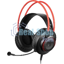 Гарнитура проводная с микрофоном A4Tech Bloody G200S черный/красный 2м мониторные USB оголовье (G200S USB/BLACK +RED)