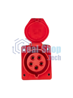 Розетка стационарная для скрытой установки PPC 415 3Р+РЕ+N 16А 380В IP44 Jazzway