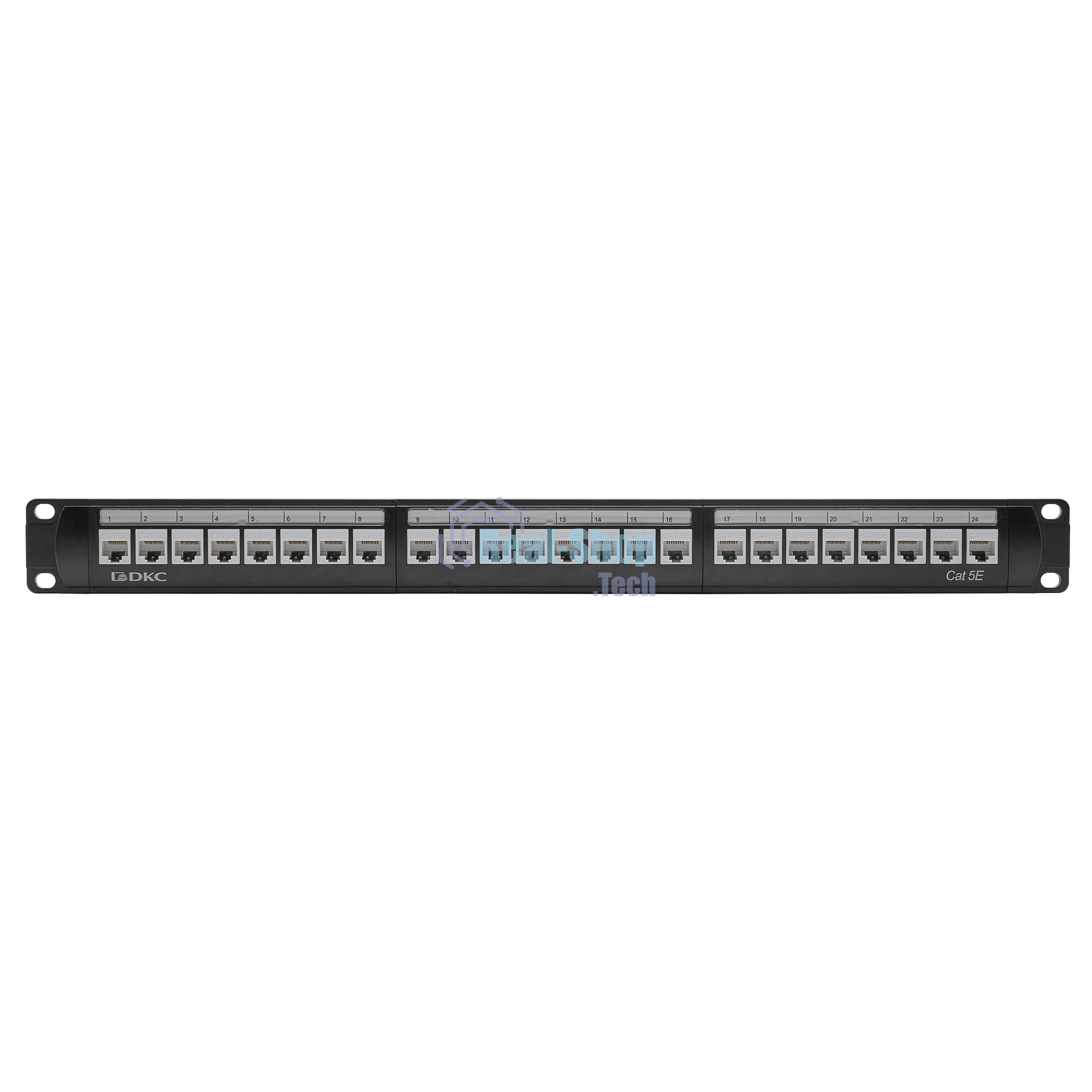 Патч-панель 19'',1U,CAT5E, 24 модуля RJ45, неэкранир ованная