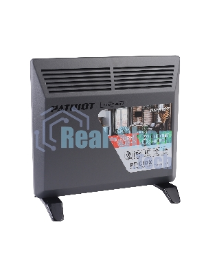 Конвектор Patriot PT-C 10 X черный, 1000 Вт, 15 м2, термостат