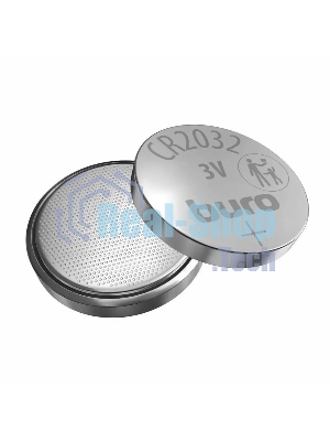 Батарея Buro Lithium CR2032 (1шт) блистер, 3 В