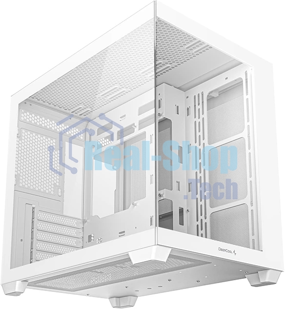 Компьютерный корпус Deepcool CG530 WH белый без БП ATX 2x120мм 2x140мм 2xUSB2.0 1xUSB3.0 audio bott PSU