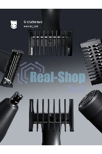 Триммер для стрижки волос Tuvio TR-6DG, 6 съ емных насадок, серый