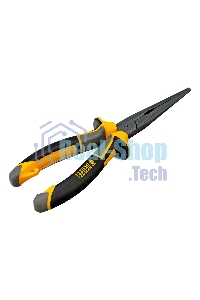 Длинногубцы прямые Denzel 205 мм, трехкомпонентные рукоятки