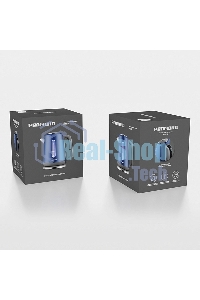 Чайник электрический Redmond KM238 1.7 л, 2200 Вт, синий, нержавеющая сталь/стекло/пластик