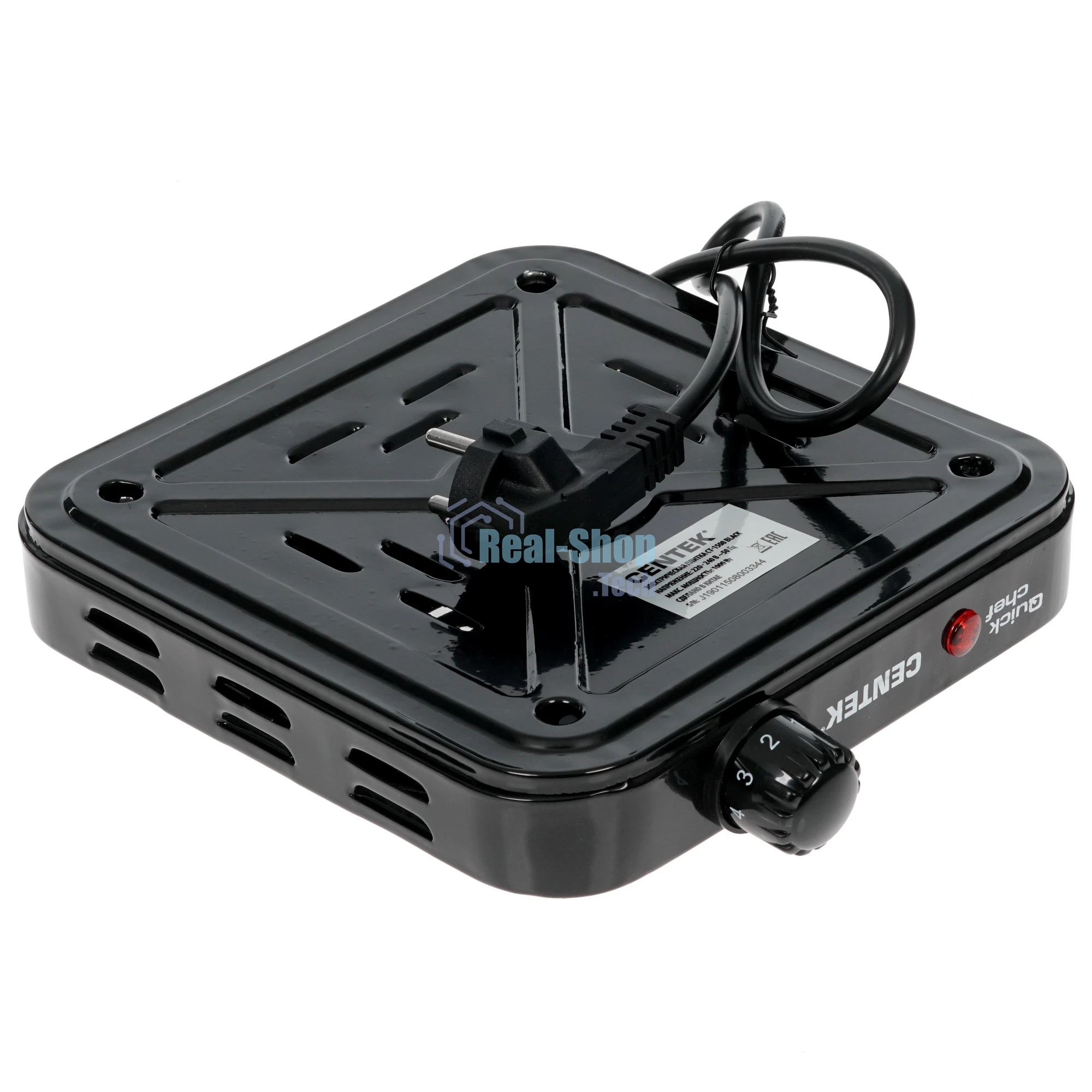 Плита настольная электрическая Centek CT-1508 черный