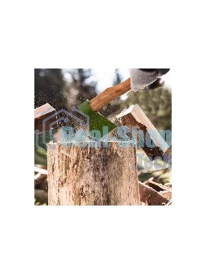 Топор кованный Сибртех, в сборе, 600/850 г, деревянное топорище, 400 мм, Б1