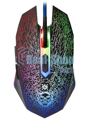 Мышь проводная Defender Shock GM-110L черный, 3200 dpi, USB, кнопки - 6