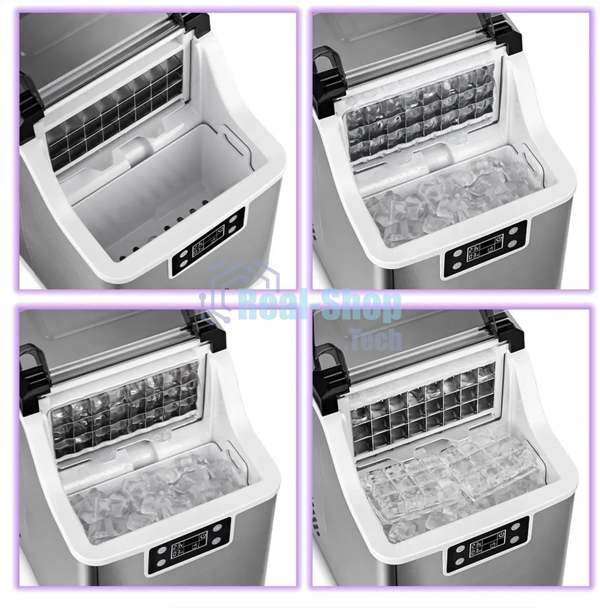 Ледогенератор Kitfort КТ-1826 150Вт 3200мл. нержавеющая сталь/черный