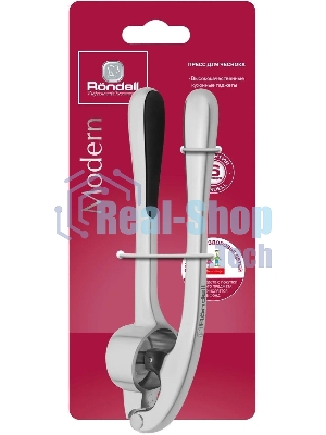 Чеснокодавилка Rondell Modern RD-1733, черный/серебристый