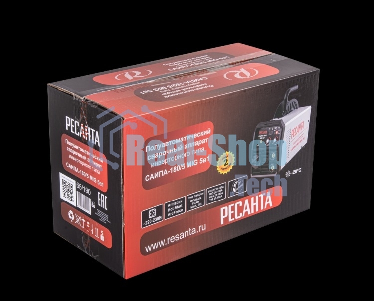 Сварочный полуавтомат Ресанта САИПА-180/5 MIG 5в1