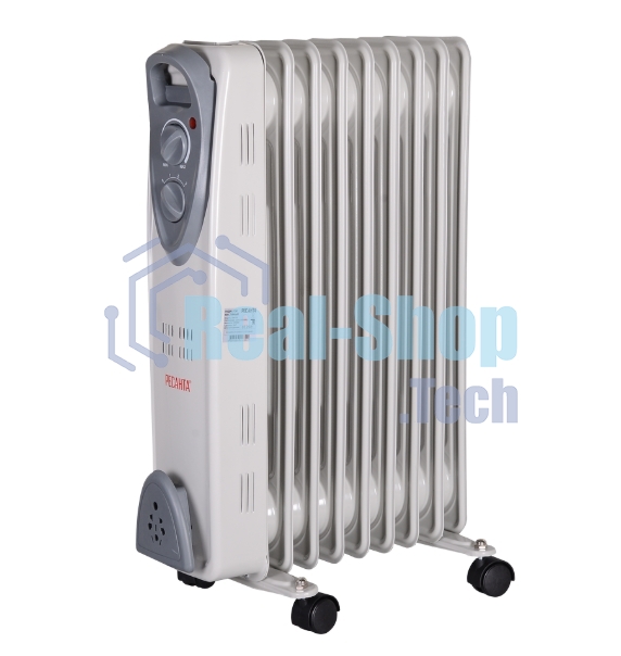 Обогреватель масляный Ресанта ОМ-9А (9 секций), белый, 2000 Вт, 20 м2, термостат 67/3/16