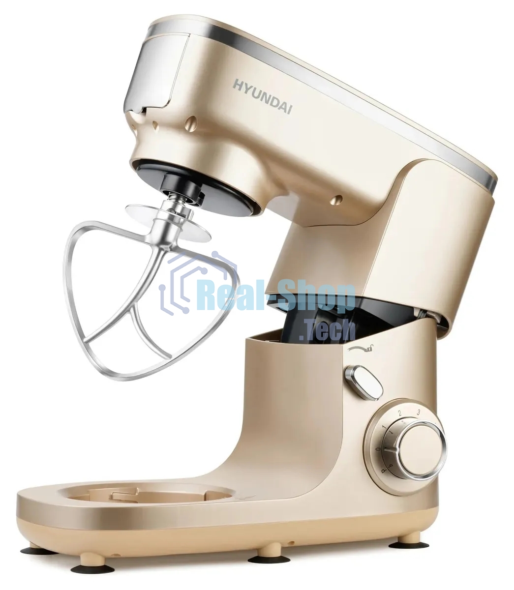 Кухонная машина Hyundai HYM-S7451 планетар.вращ. 1400Вт золотистый