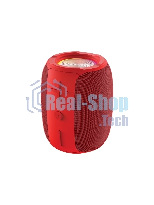 Колонка беспроводная QUMO BatteryBeats BT5.0 5Вт IP64 FM SD USB AUX подсветка 1500мА·ч красный