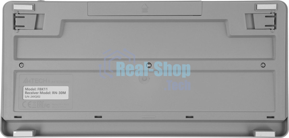 Клавиатура беспроводная A4Tech Fstyler FBK11 USB, Bluetooth/Радиоканал, белый/серый