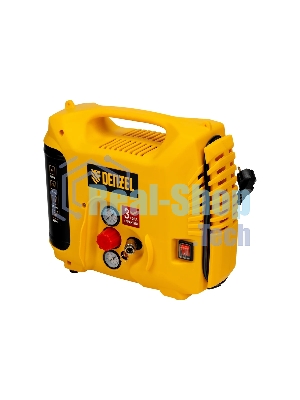 Компрессор воздушный Denzel DL1300, 10 бар, 1,3 кВт, 180 л/мин, 5 л, с набором аксессуаров