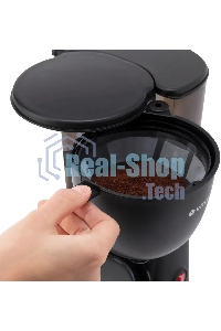 Кофеварка капельная Vitek Prive VT-8380 черный, исп. кофе - молотый, 1.25 л, 600 Вт