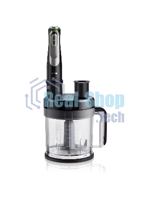 Блендер погружной Braun MQ9187XLI черный, 1200 Вт, 3 скорости, турбо