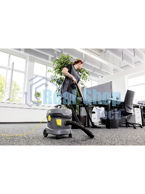 Пылесос Karcher T 11/1 Classic *EU желтый/серый, 850 Вт, уборка сухая, пылесборник контейнер/мешок, 11 л