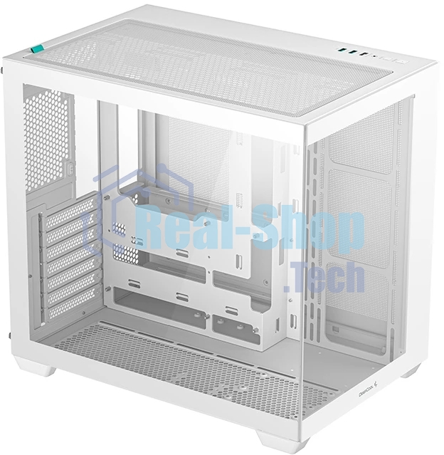 Компьютерный корпус Deepcool CG530 WH белый без БП ATX 2x120мм 2x140мм 2xUSB2.0 1xUSB3.0 audio bott PSU