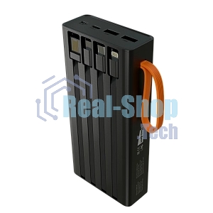 Портативный аккумулятор More choice (4620202550569) PB22-20 с кабелем 2USB 2.1A - 20000mAh черный