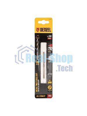 Сверло по металлу Denzel 3,8 мм, HSS Co-8%