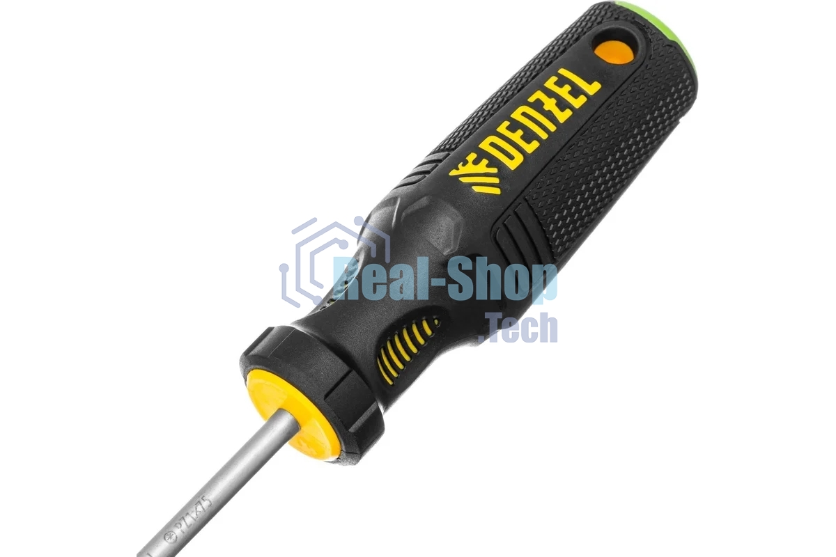 Отвертка Denzel PZ1x75 мм, S2, 3к рукоятка