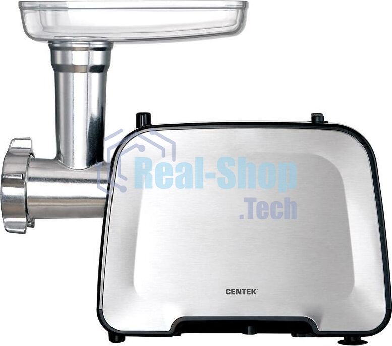 Мясорубка электрическая Centek CT-1604 белый, 2200 Вт, 2.2 кг/мин, реверс, насадки - 2