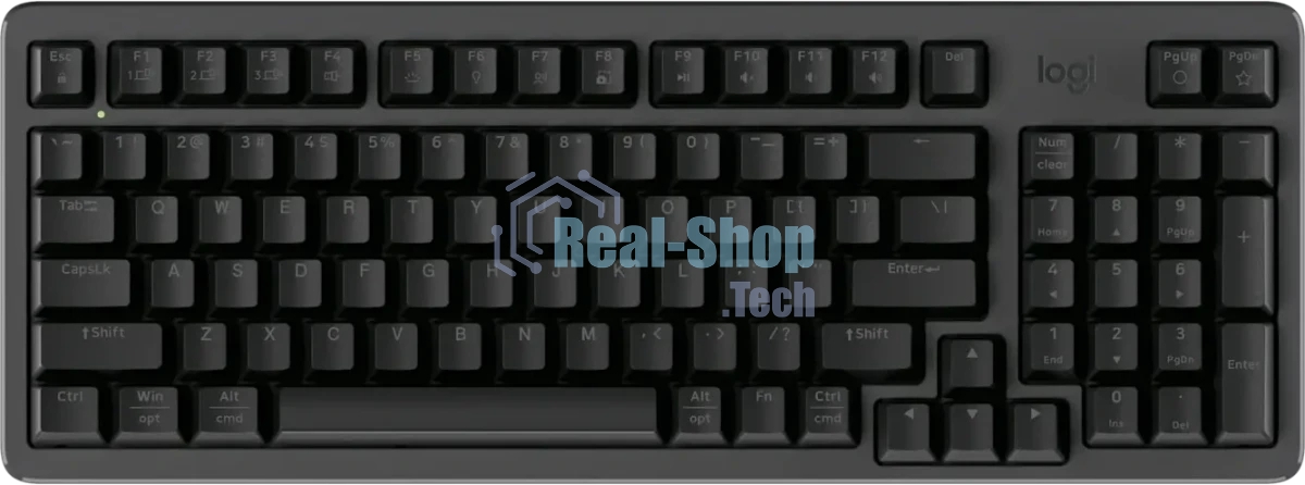 Клавиатура Logitech K868 гибридная, USB Type-A, Bluetooth, радиоканал, чёрный