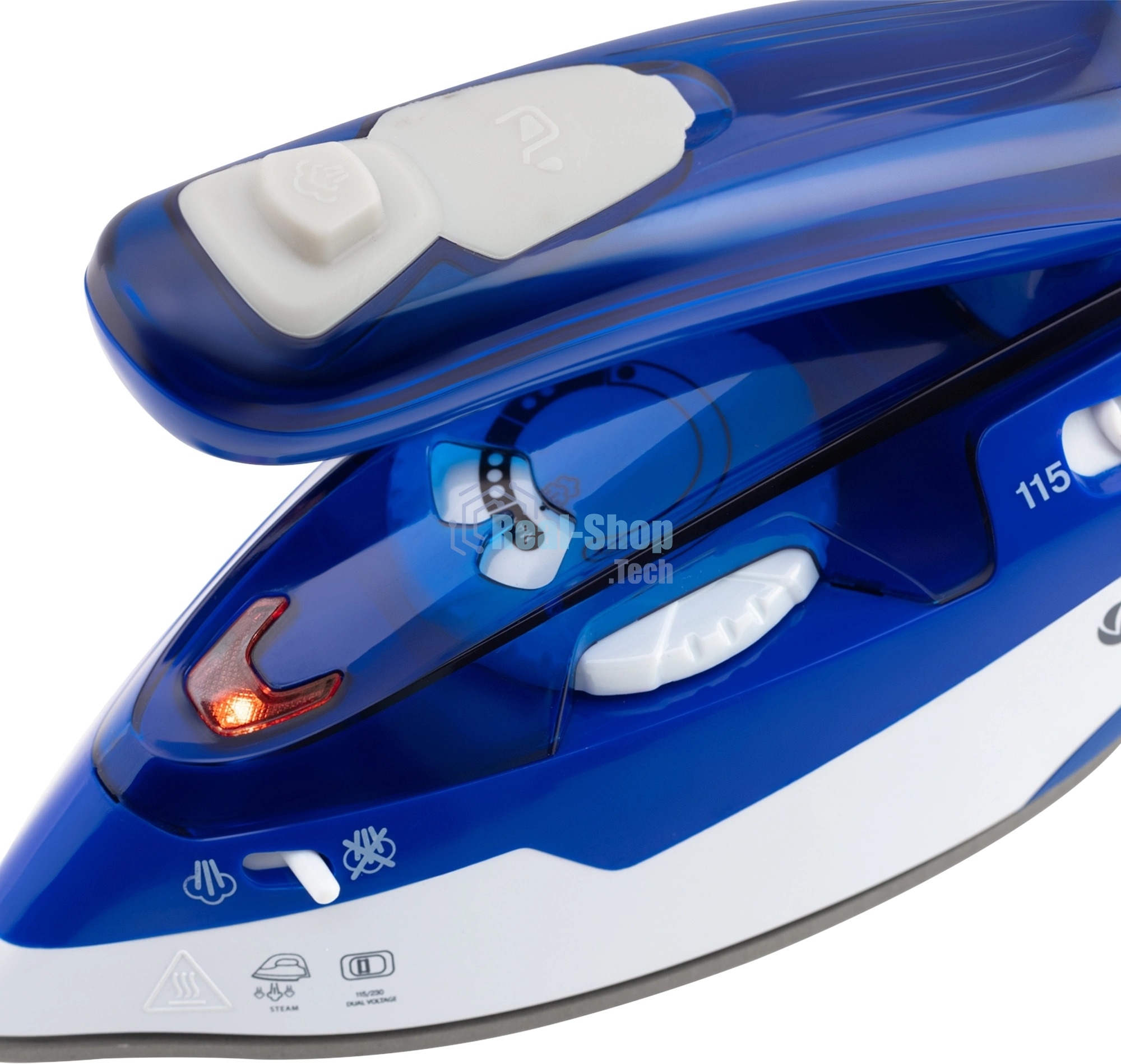 Утюг дорожный Vitek VT-1269 синий/белый, 1100 Вт, 30 гр/мин, 60 мл