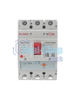 Выключатель автоматический MGS250 3P 160-200A 36kA YON MGS250N-3TAMF0200